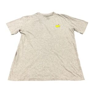 Masters Tournament T-Shirt Mens Small Gray Short Sleeve Graphic Tee Cotton Blend